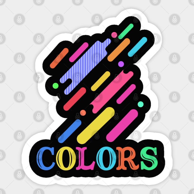 Colored Bar Sticker by Designvalley